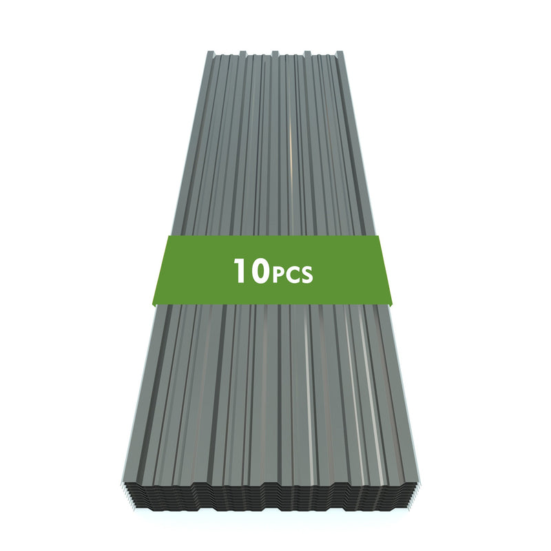 Corrugated Galvanized Steel Roofing Panels - 10 Pack, photo 5 of 10