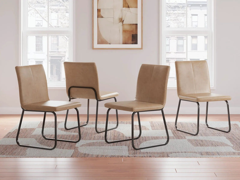 Pharwynn - Dining Upholstered Side Chair (Set of 4) - Toast by Unique Piece Furniture