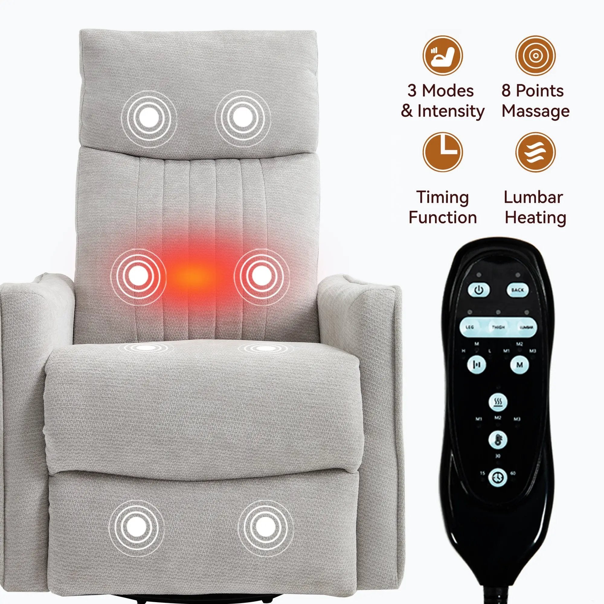 Comfortmax Swivel and Rocking Recliner by HouseOfZazla