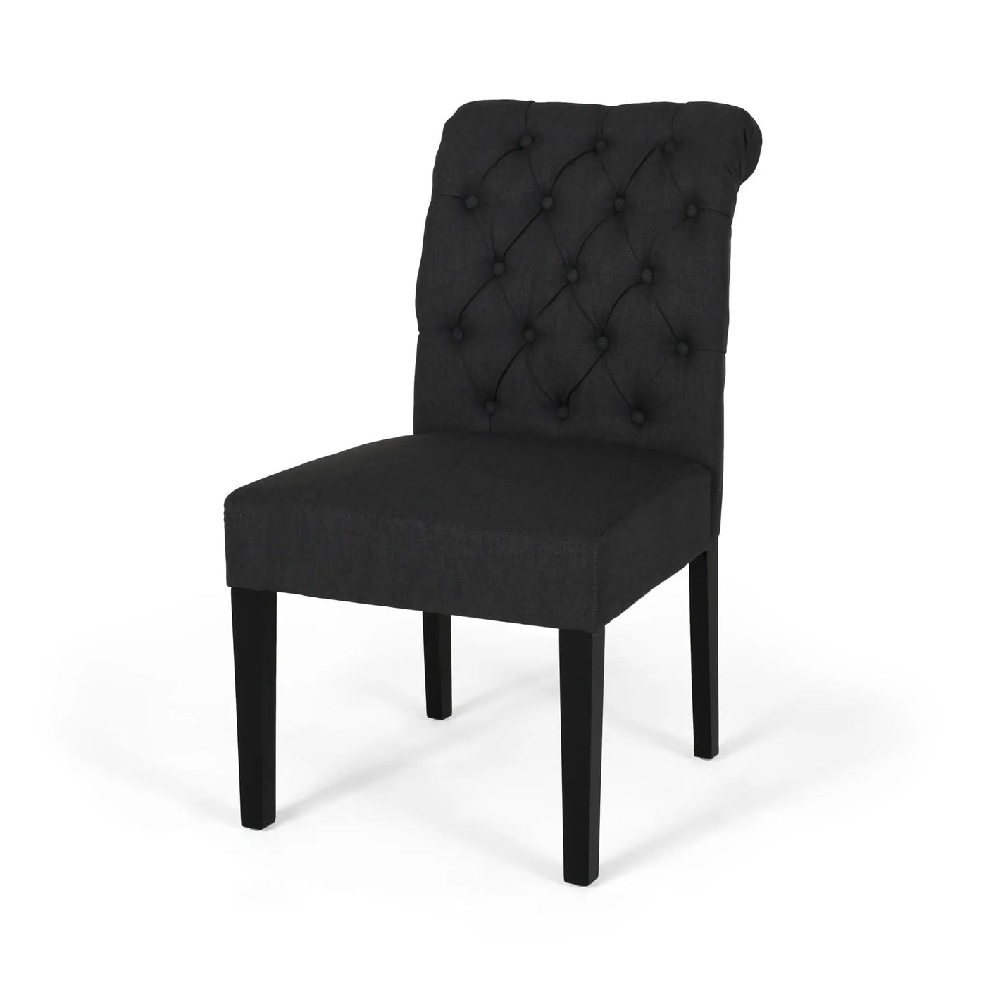 Broxton Tuft Dining Rolltop Chairs With Button Tufted Backrest (Set of 2) by HouseOfZazla