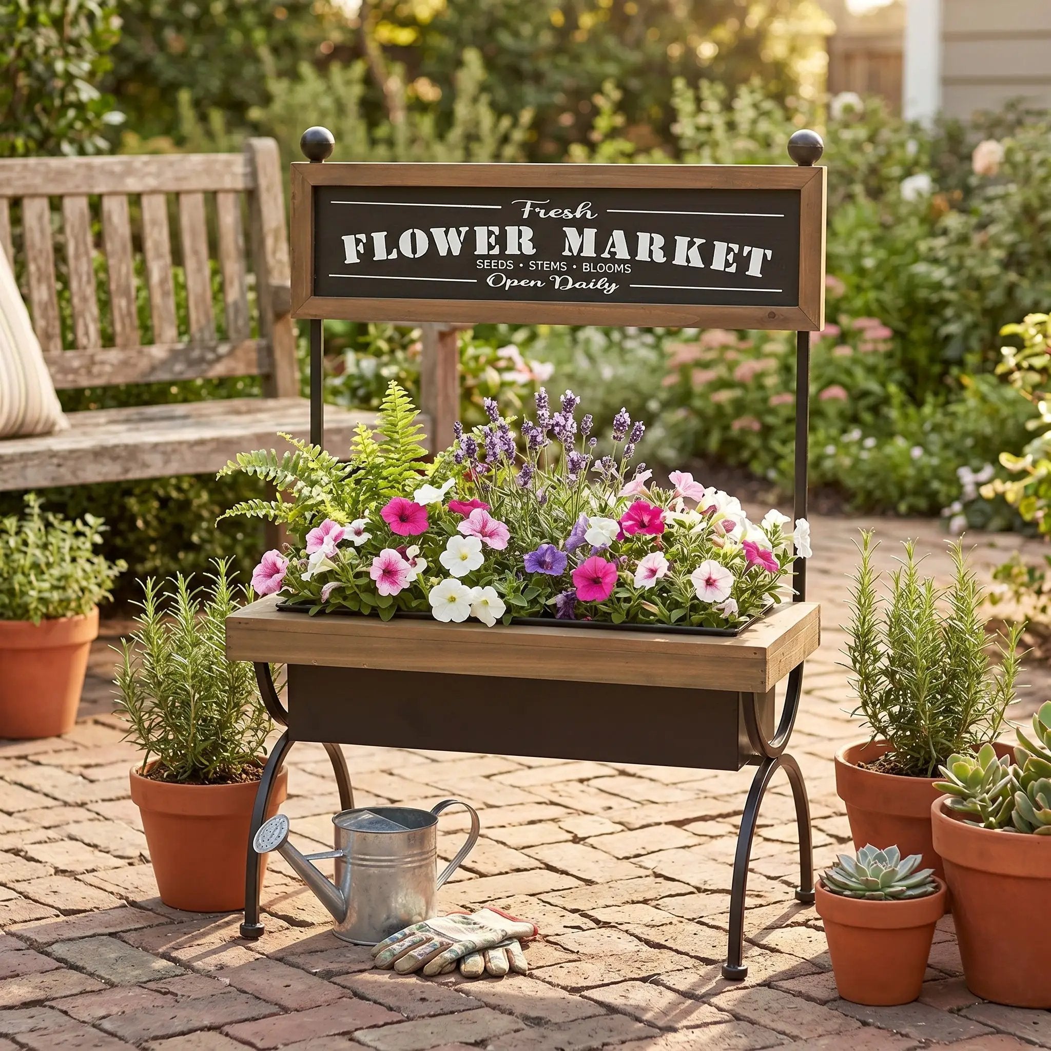 19x11x24" Rustic Planter by HouseOfZazla
