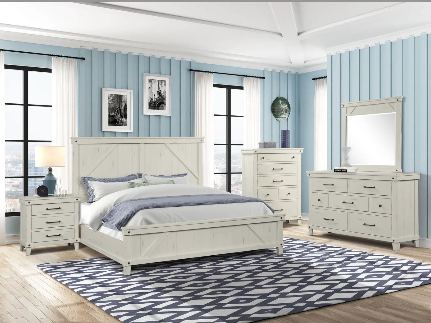 Industrial Farmhouse Bed by Unique Piece Furniture