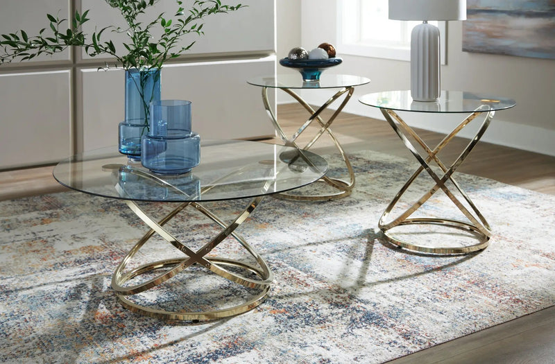 Crimonti - Occasional Table Set (Set of 3) - Champagne by Unique Piece Furniture