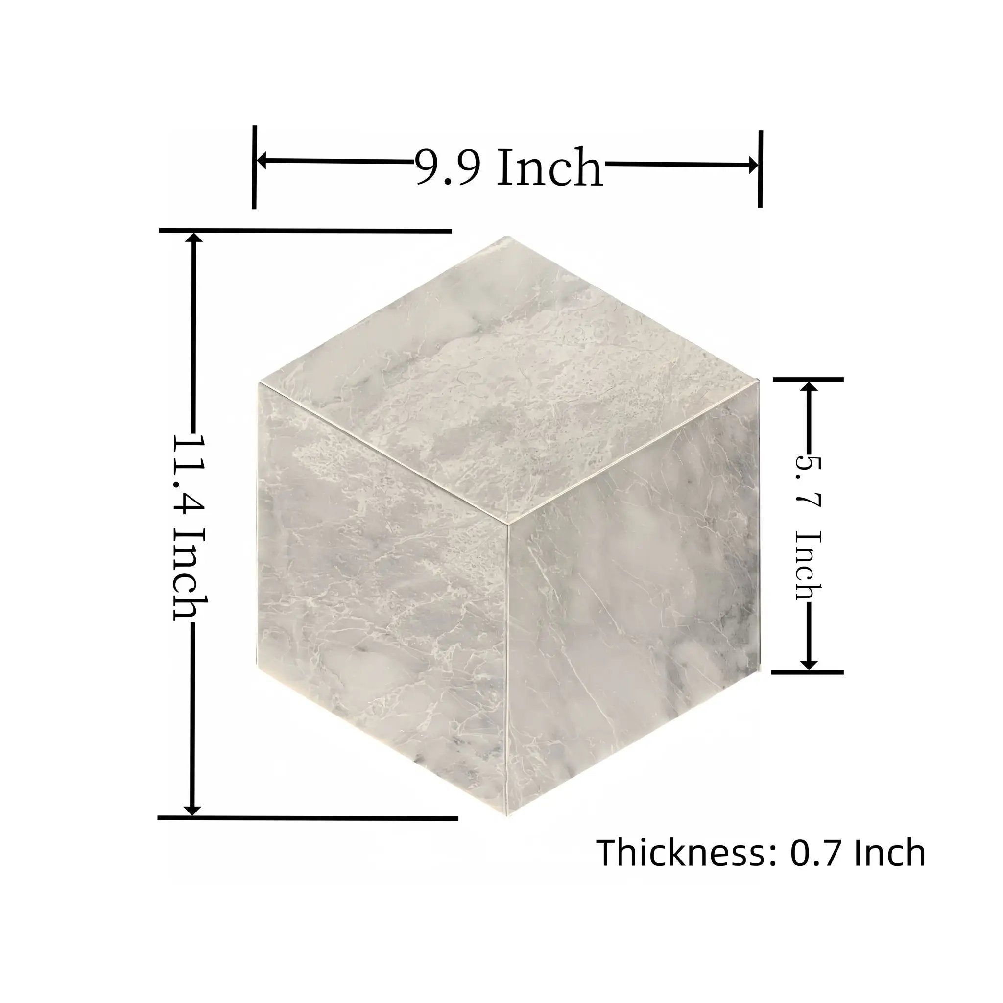 Hexagon Natural Marble Polished Tile For Wall And Floor (Set of 12) by HouseOfZazla