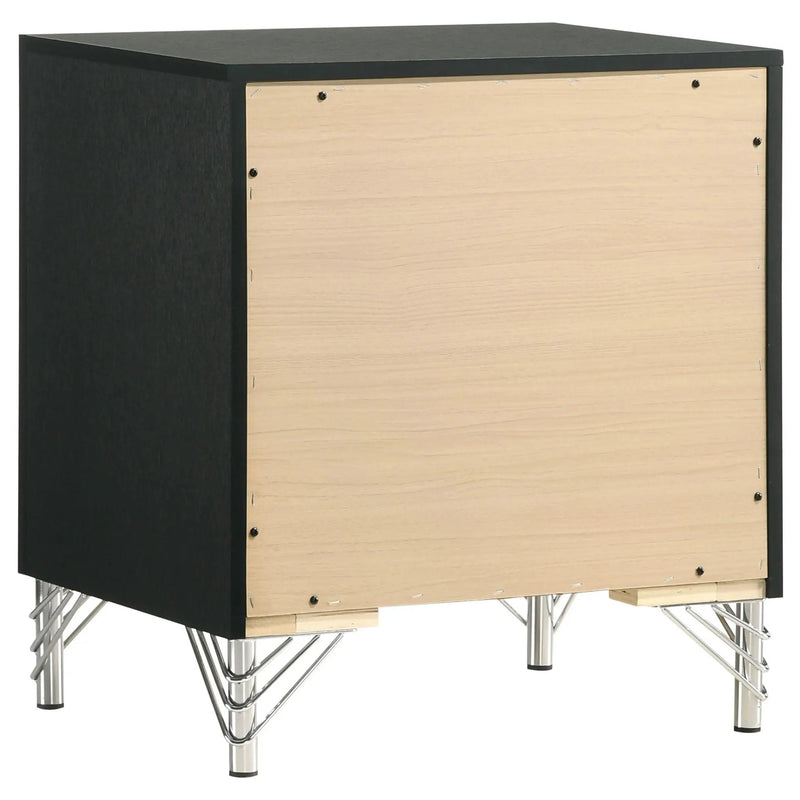Lucia 2-drawer Nightstand Bedside Table Black by Unique Piece Furniture