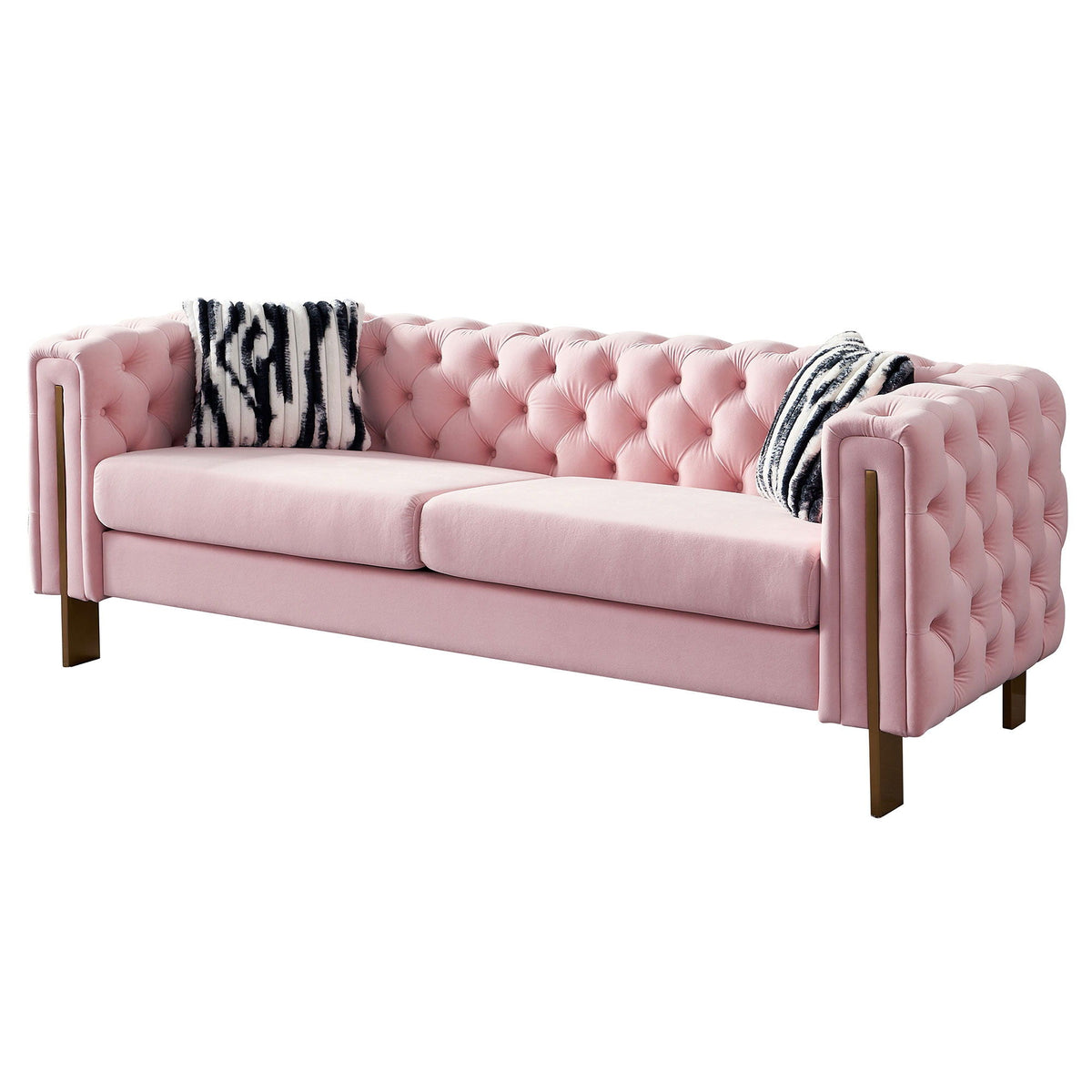 Chesterfield - Modern Tufted Living Room Sofa, 84.25''W Couch, photo 4 of 21