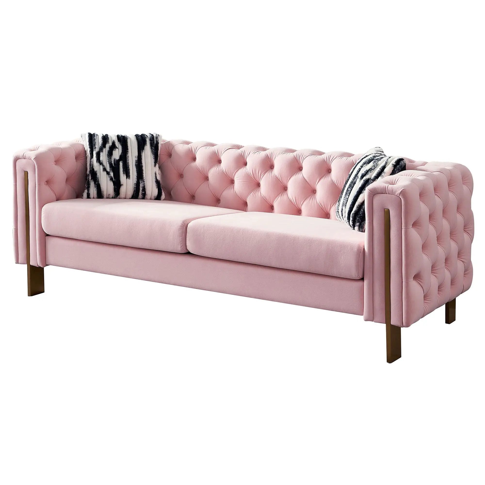 Chesterfield - Modern Tufted Living Room Sofa, 84.25''W Couch by Unique Piece Furniture