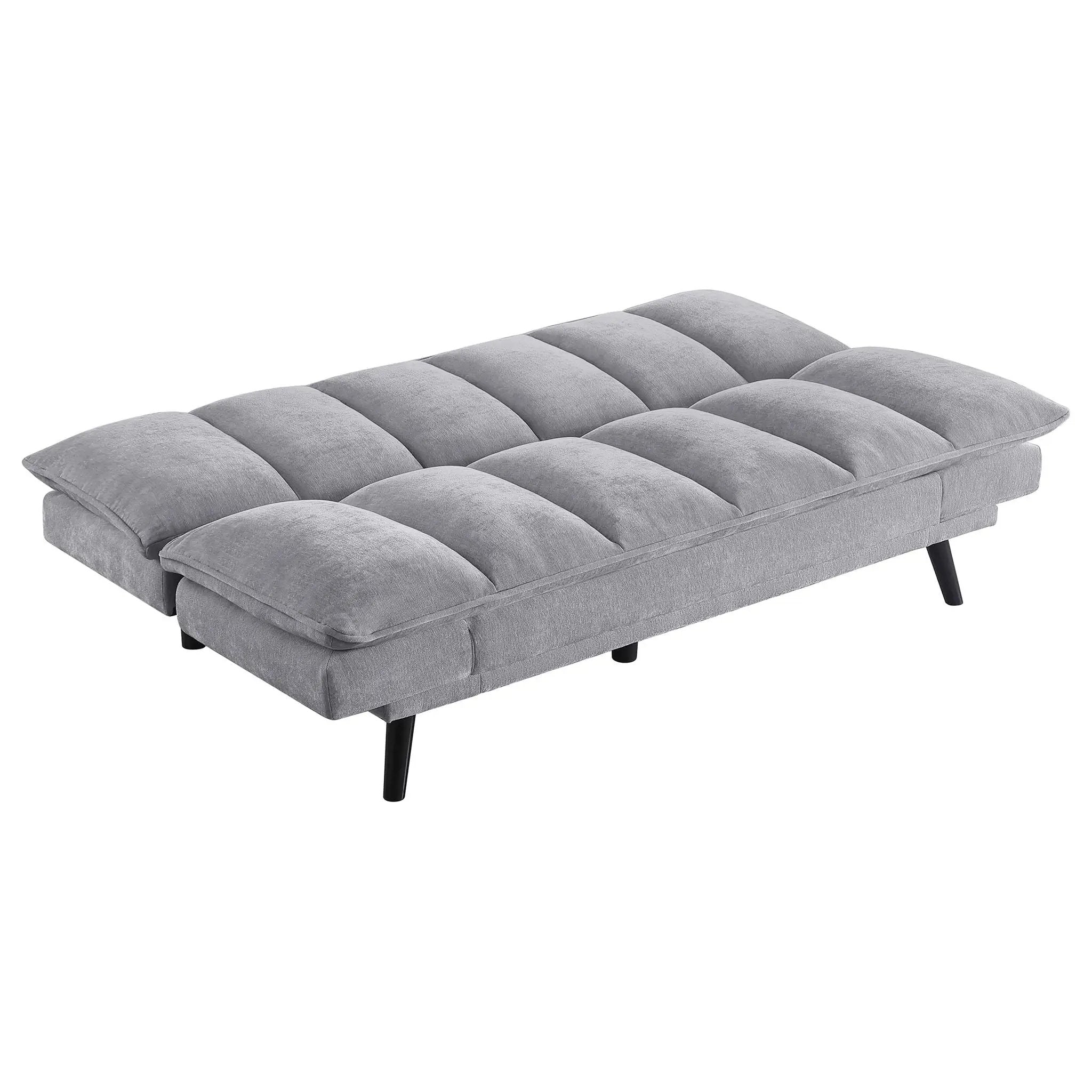 Laredo Upholstered Tufted Convertible Sofa Bed Grey by Unique Piece Furniture