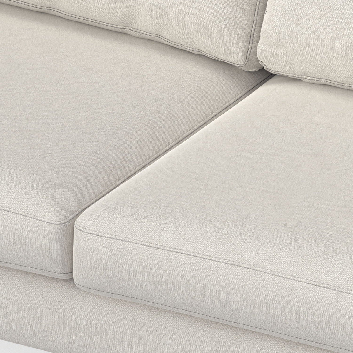 Mid Century Corner Sectional Sofa with Feather Cushions - Beige or Dark Gray, photo 3 of 15