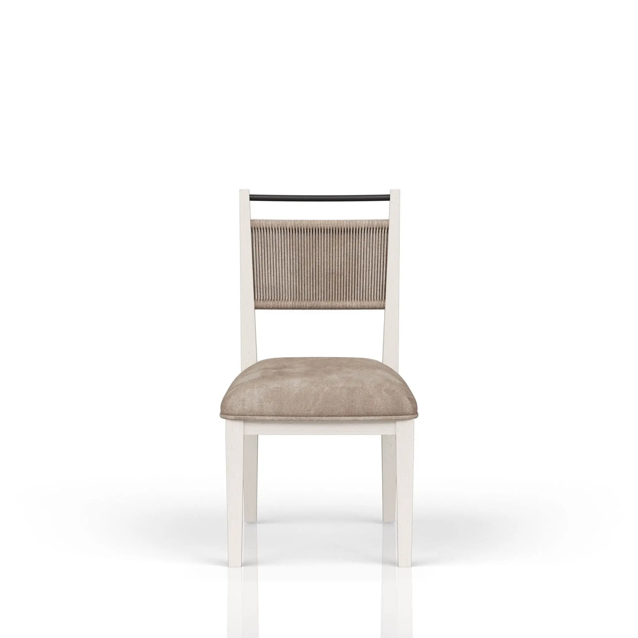 Rope Back Chair - Beige / Carmel by HouseOfZazla