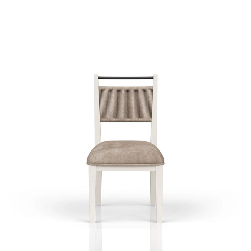 Rope Back Chair - Beige / Carmel by HouseOfZazla