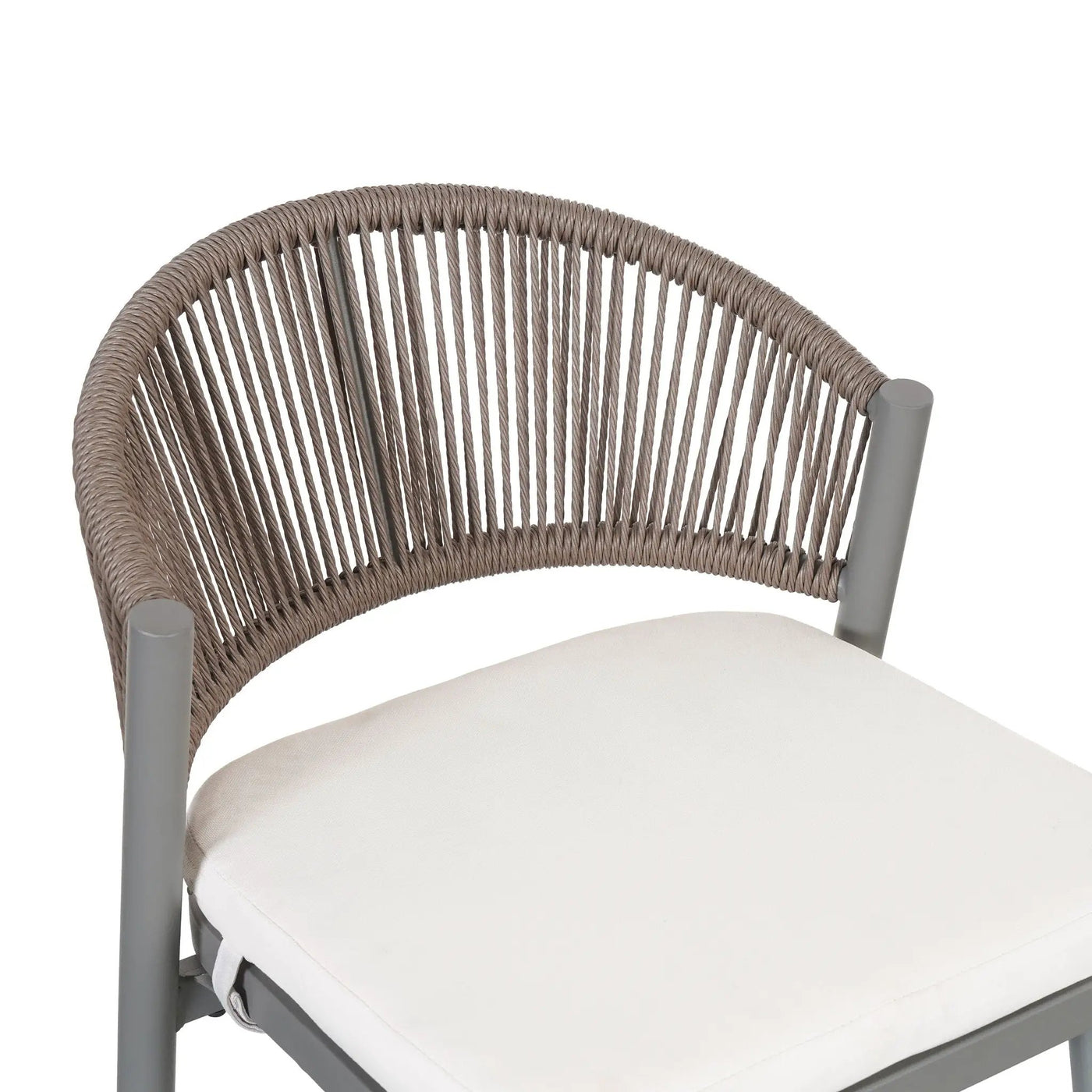 Outdoor 26" Counter Height Metal Frame Counter Stools With Scallop Shaped Backrest & Water Resistant Cushions by HouseOfZazla