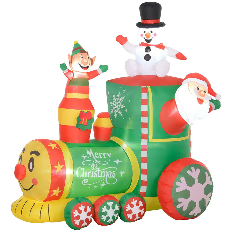 Outsunny 5.9' Christmas Inflatables Train by HouseOfZazla