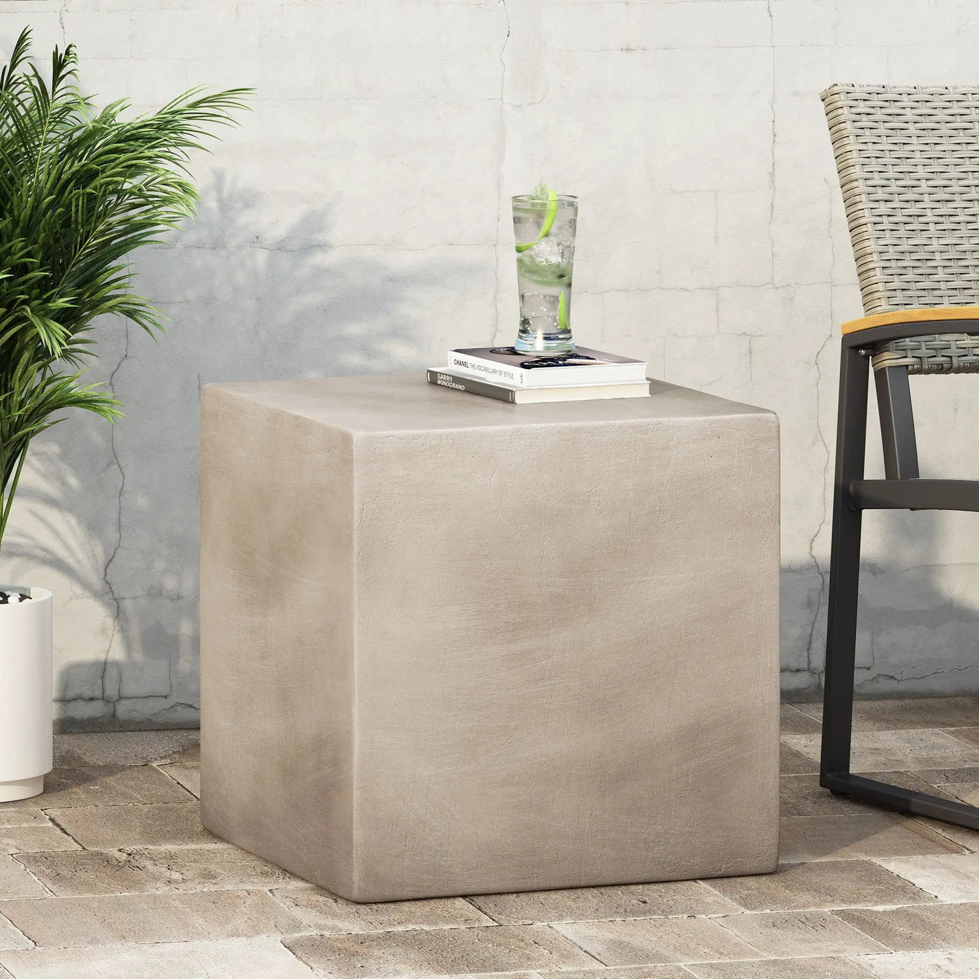 Outdoor Indoor Square Lightweight Side Table by HouseOfZazla