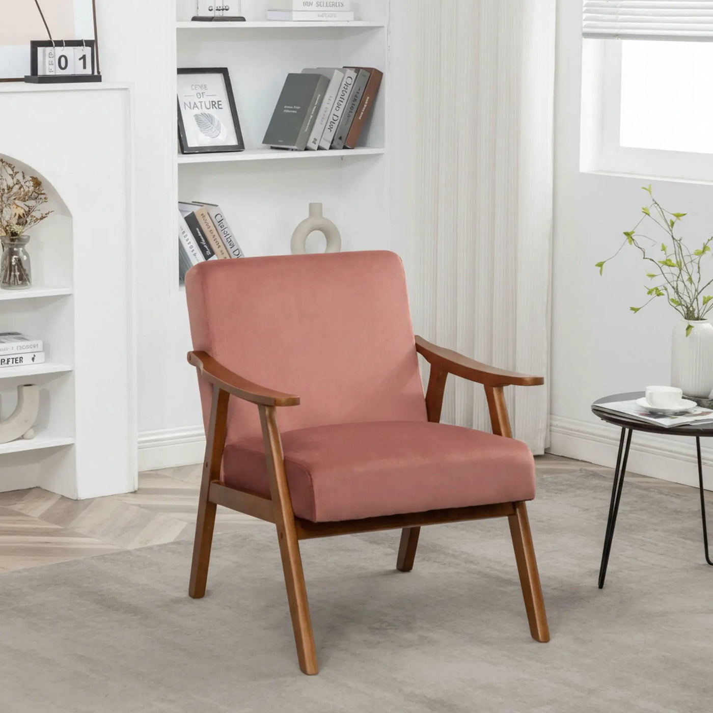 Accent Chair, Classic Mid Century Modern For Extra Seating by HouseOfZazla