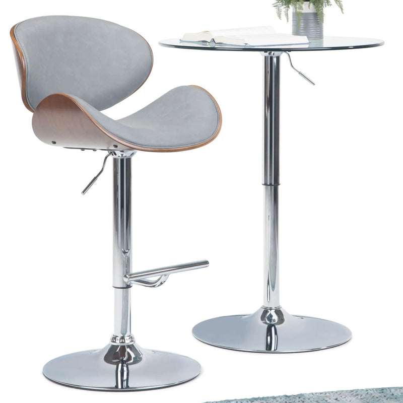 Marana - Multifunctional Handcrafted Bentwood Adjustable Swivel Bar Stool by Unique Piece Furniture