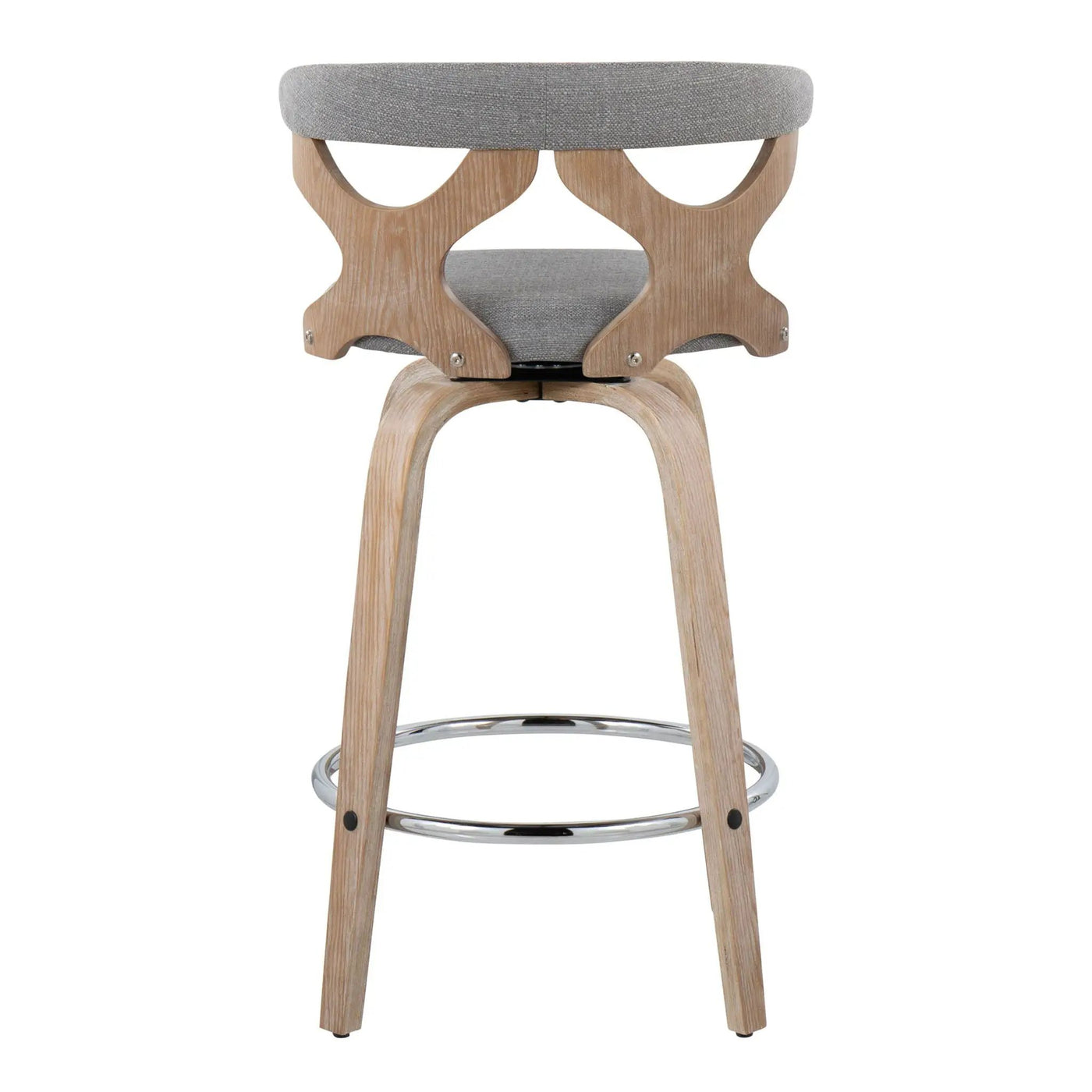 Gardenia - Mid Century Modern Fixed Height Counter Stool With Swivel (Set of 2) by HouseOfZazla