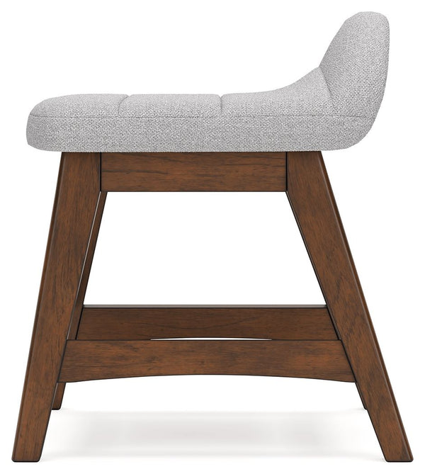 Lyncott - Home Office Desk Chair - Light Gray / Brown, photo 2 of 7