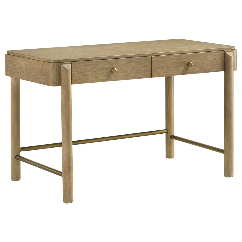 Arini 2-piece Makeup Vanity Table and Mirror Set Sand Wash by Unique Piece Furniture