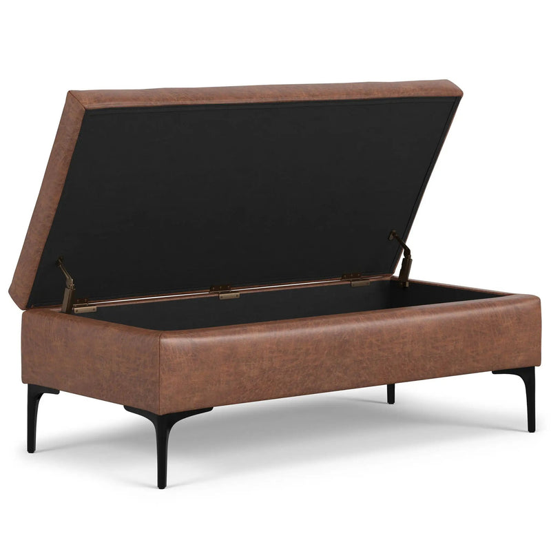 Rebecca - Multifunctional Coffee Table Storage Ottoman With Lift Up Lid by Unique Piece Furniture