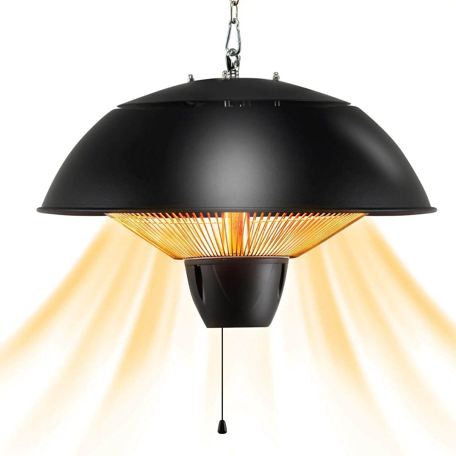 Electric Patio Heater 1500W Hanging Halogen IPX4 Waterproof by DirectDeals