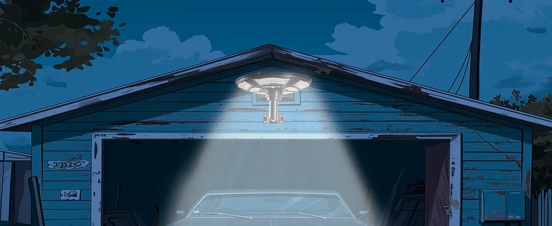 1500W Solar UFO Motion Sensor All in one Solar Garden Street Light With Remote Control by Outdoor Solar Outlet