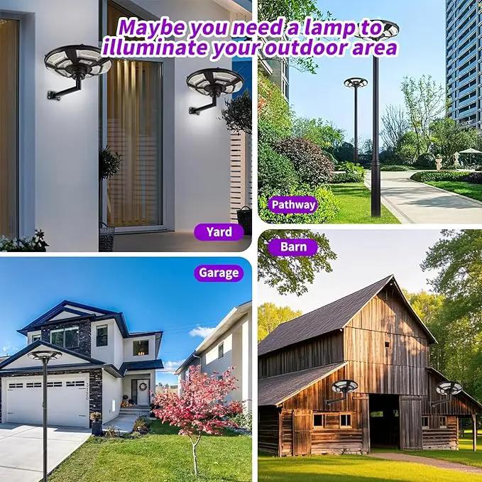 1500W Solar UFO Motion Sensor All in one Solar Garden Street Light With Remote Control by Outdoor Solar Outlet