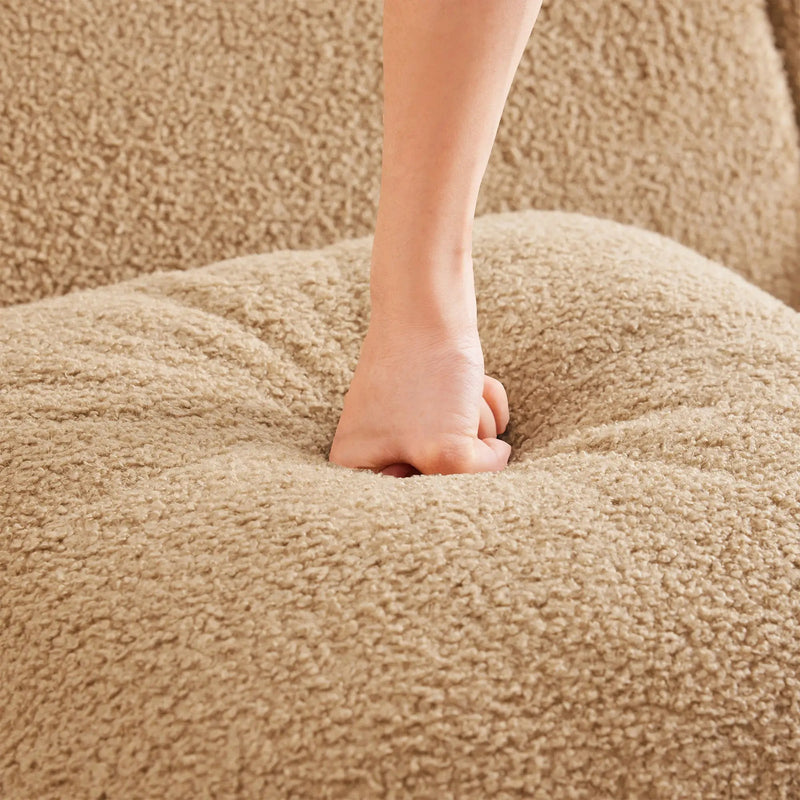 Ottoman Teddy Fabric-Camel by HouseOfZazla