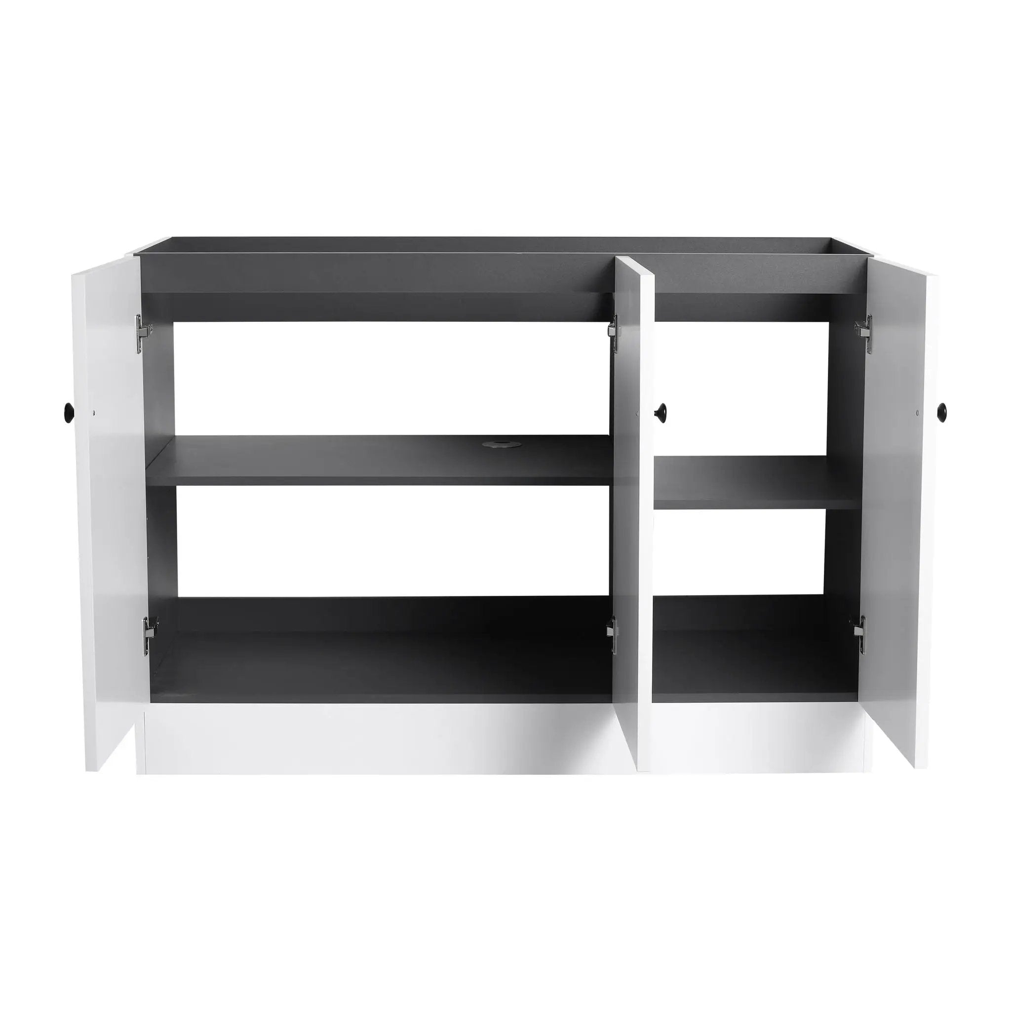 Contemporary Freestanding Bathroom Vanity With Resin Sink & Soft-Close Cabinet Doors by HouseOfZazla