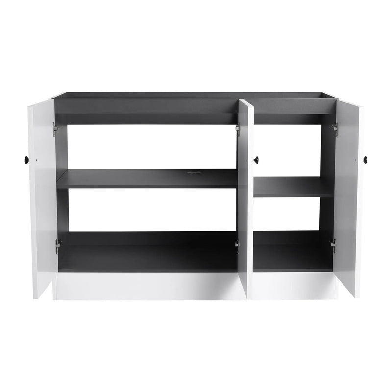 Contemporary Freestanding Bathroom Vanity With Resin Sink & Soft-Close Cabinet Doors by HouseOfZazla