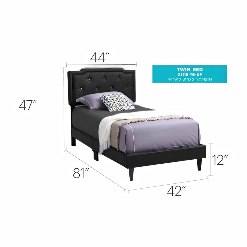 Button Tufted Bed Charming For Cozy Spaces by Unique Piece Furniture