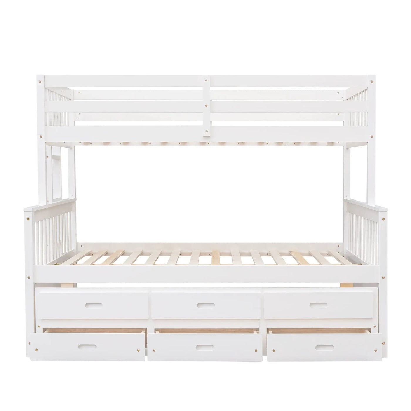 Bunk Bed With Twin Size Trundle And Drawers by Unique Piece Furniture