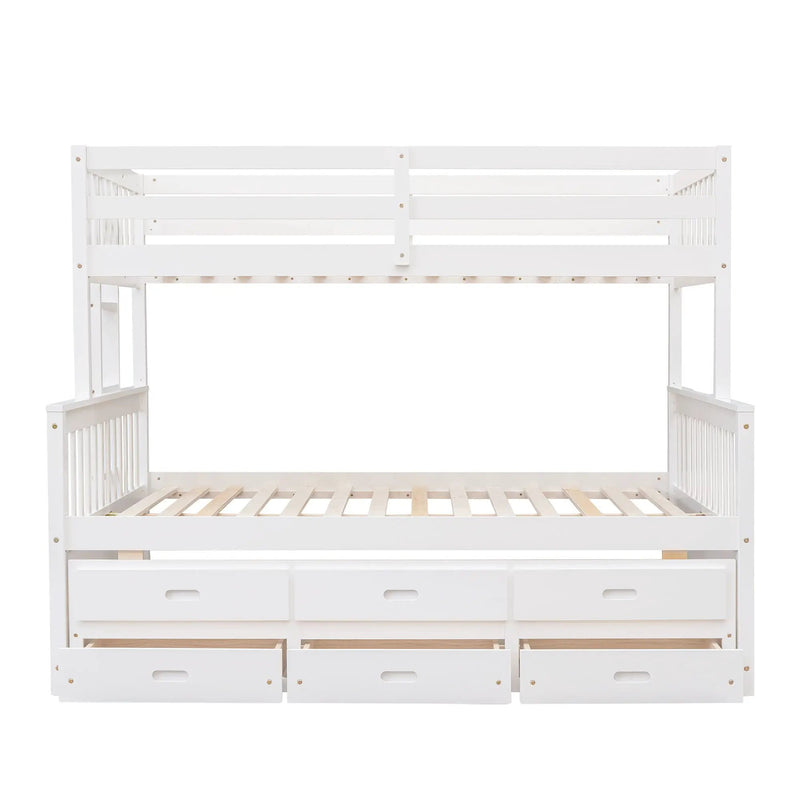 Bunk Bed With Twin Size Trundle And Drawers