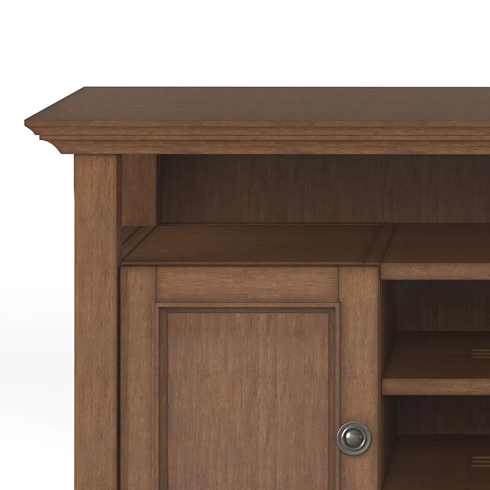 Amherst - TV Media Stand - Rustic Natural Aged Brown by Unique Piece Furniture