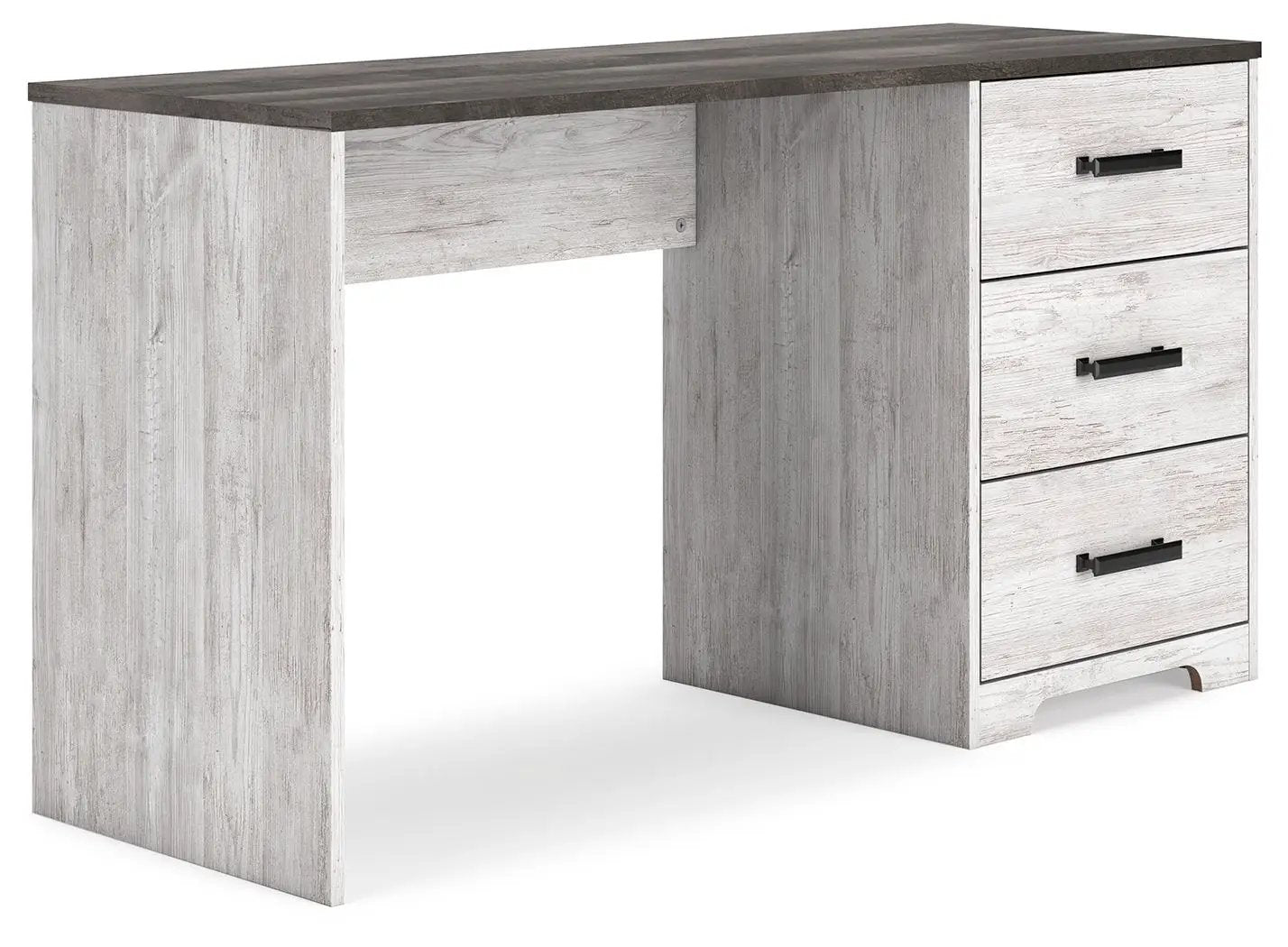 Shawburn - Home Office Desk - White / Dark Charcoal Gray by Unique Piece Furniture