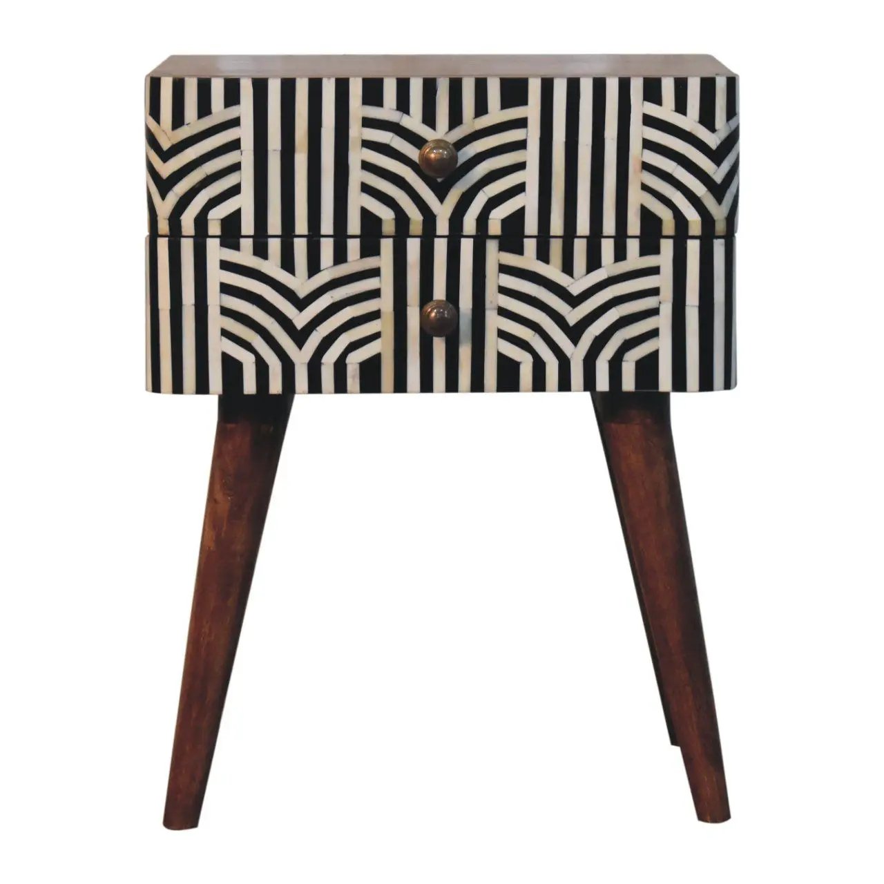 Edessa Bone Inlay Bedside by Unique Piece Furniture