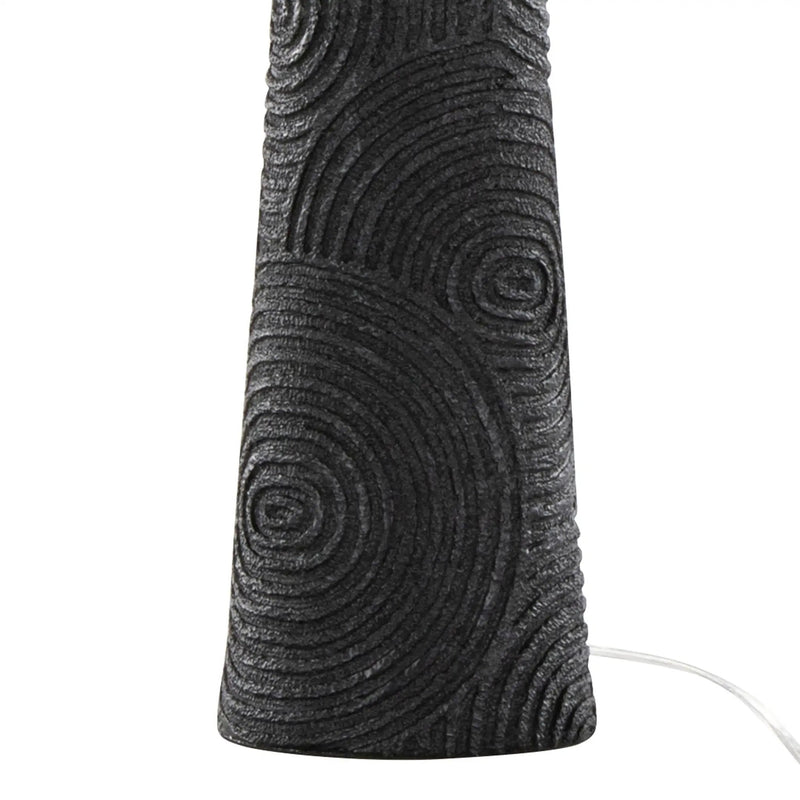 Kona - Contemporary Table Lamp (Set of 2) - Matte Black / Modern Brass / Natural by HouseOfZazla