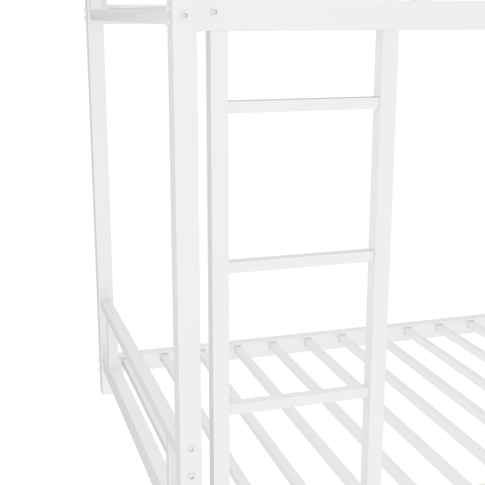 Bunk Bed With Noise Reduction And Safety Guardrail by HouseOfZazla