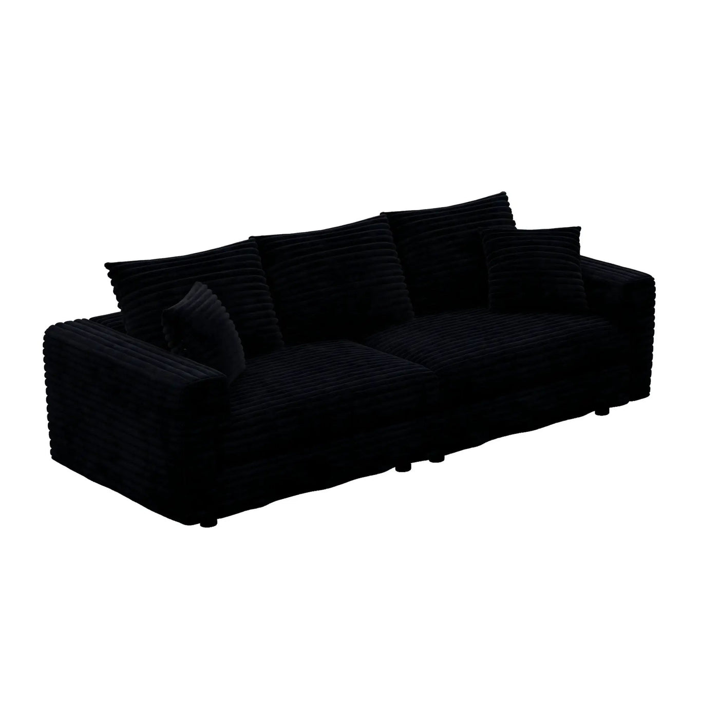 Convertible Deep Seat Sofa With Soft Pillows And Ottomans by HouseOfZazla