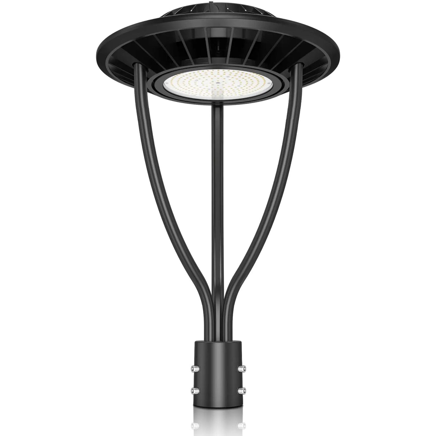 150W Hard Wire LED Post Top UFO Light 21,000LM, ETL Listed LED Post Lights with Photocell 5000K, IP65 by Outdoor Solar Outlet