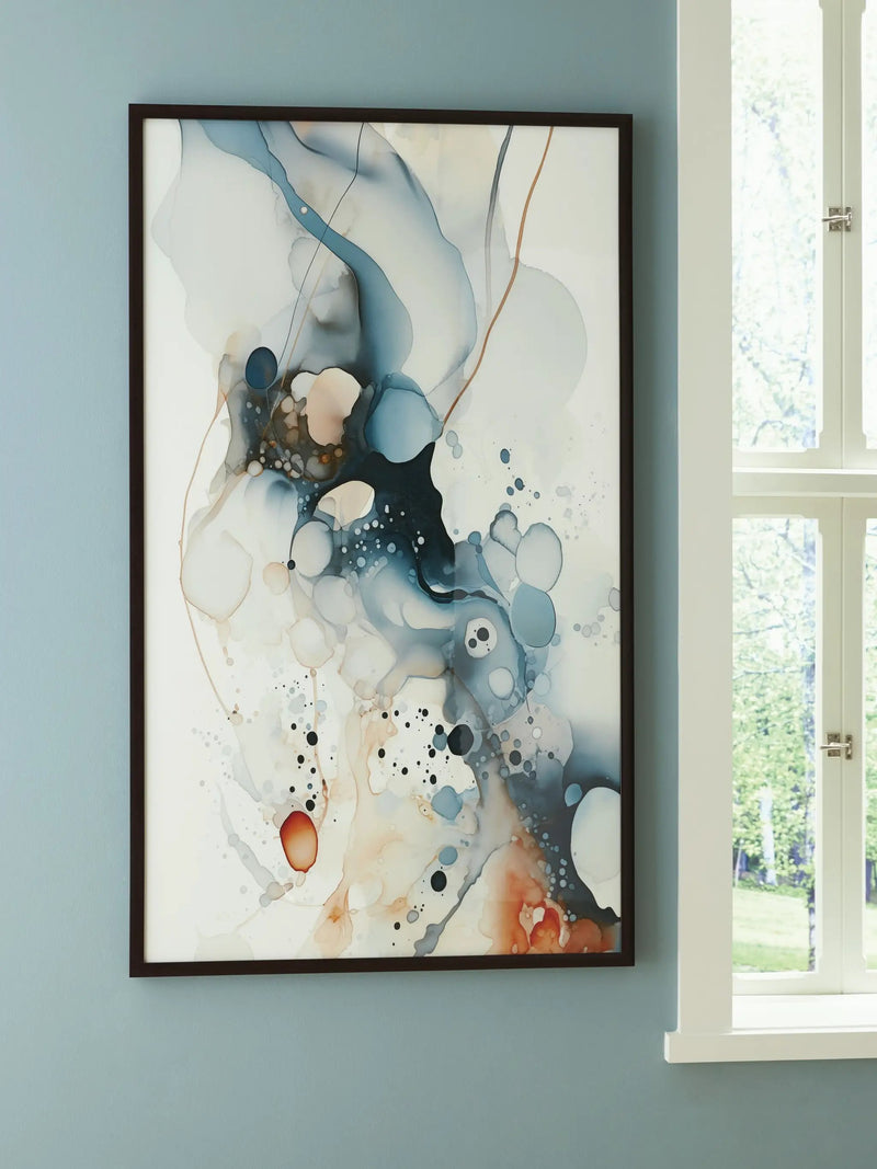 Foxenburg - Wall Art - Blue / Amber / White by Unique Piece Furniture