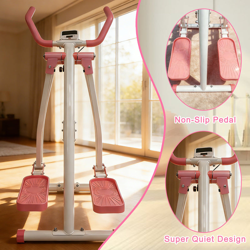 Air Walk Elliptical Machine - Foldable Cardio Cross Trainer by HouseOfZazla