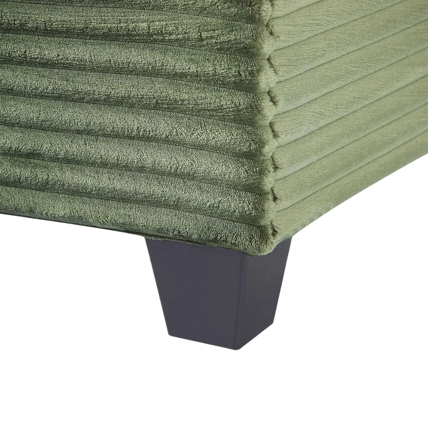 Upholstered U-Shaped Sectional Sofa With Movable Ottoman And Side Storage Pockets by HouseOfZazla
