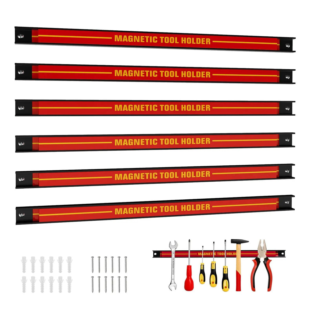 18 Inch Magnetic Tool Holder Strip with Mounting Screws by DirectDeals