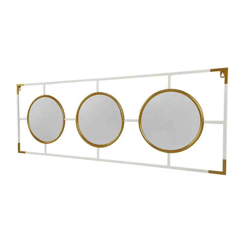 3 Mirror Piece Wall Mirror InRectangular Frame, Home Wall Decor For Bedroom Living Room by HouseOfZazla