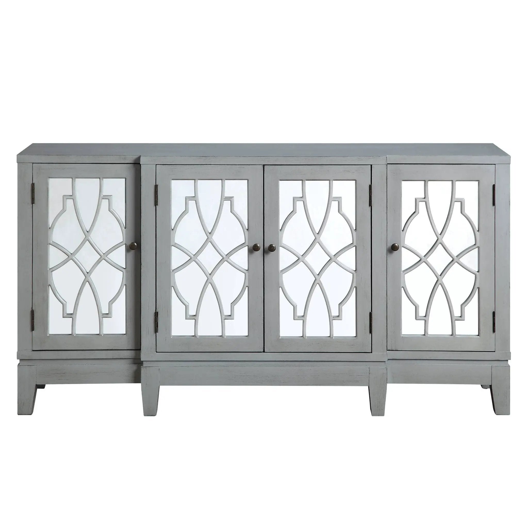 Magdi Console Cabinet - Antique Gray by HouseOfZazla