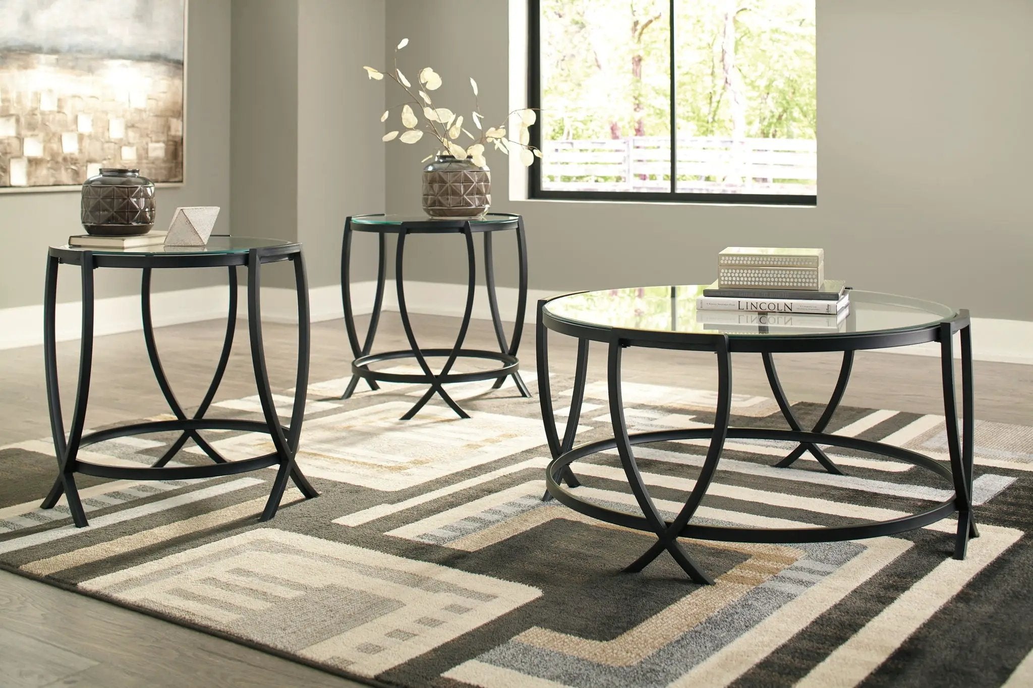 Tarrin - Occasional Table Set (Set of 3) - Black by Unique Piece Furniture