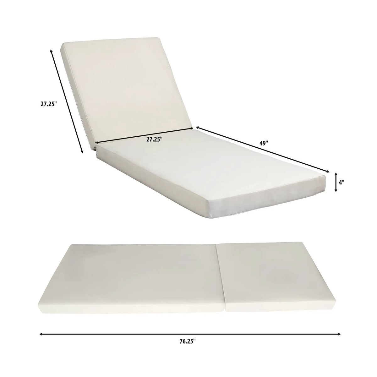 Lounge Chaise Set, Space Available On One Side, Acacia Solid Wood by HouseOfZazla