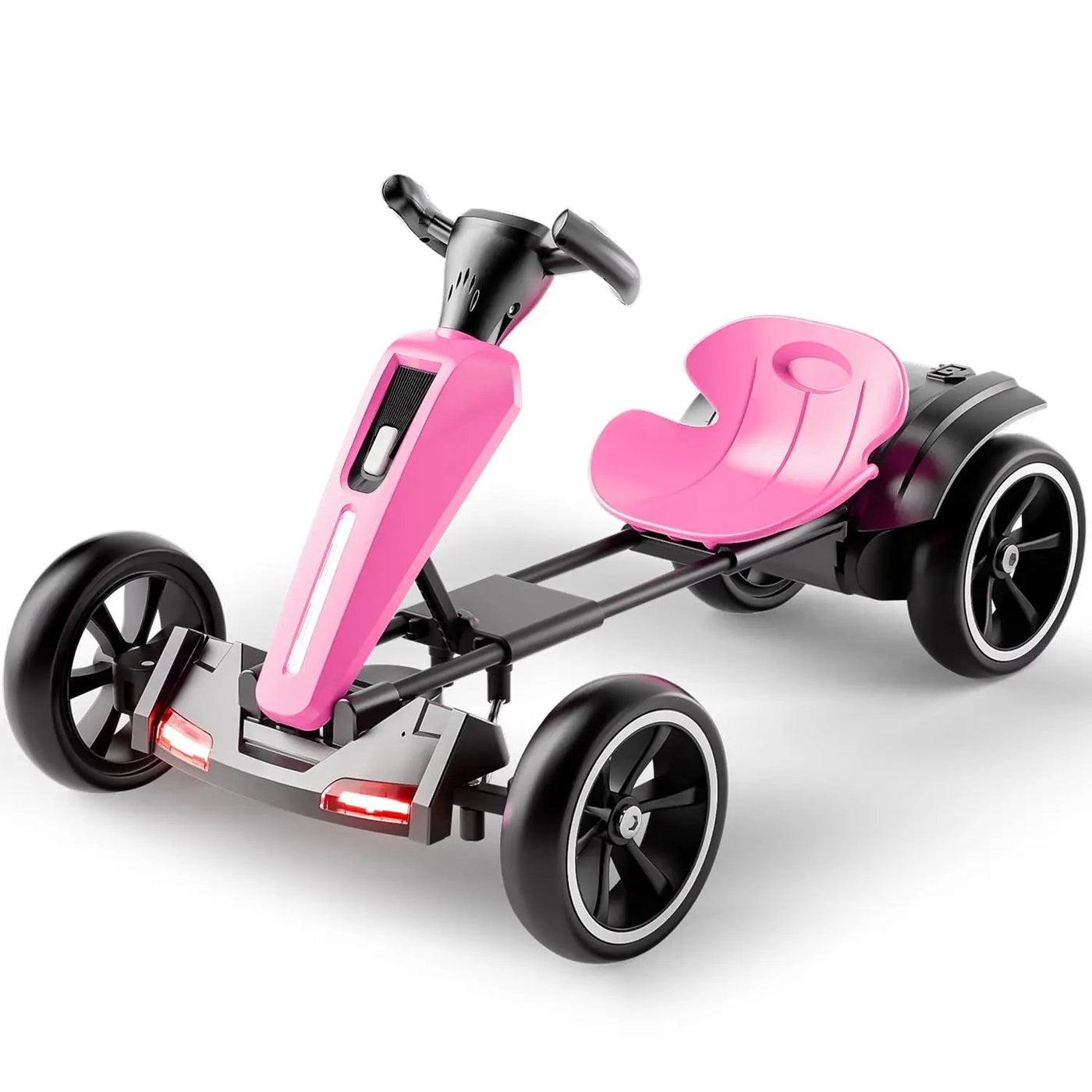 Electric Kids Pedal Go Kart With Adjustable Seat, Foldable Design by HouseOfZazla