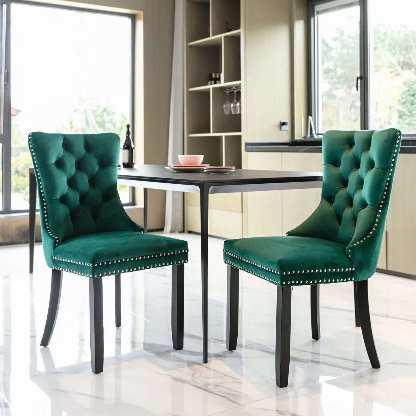Nikki - High-End Tufted Dining Chair (Set of 2) by HouseOfZazla